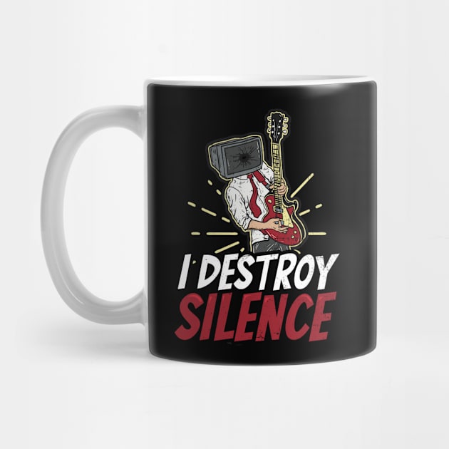 Guitar Player Shirt | I Destroy Silence by Gawkclothing